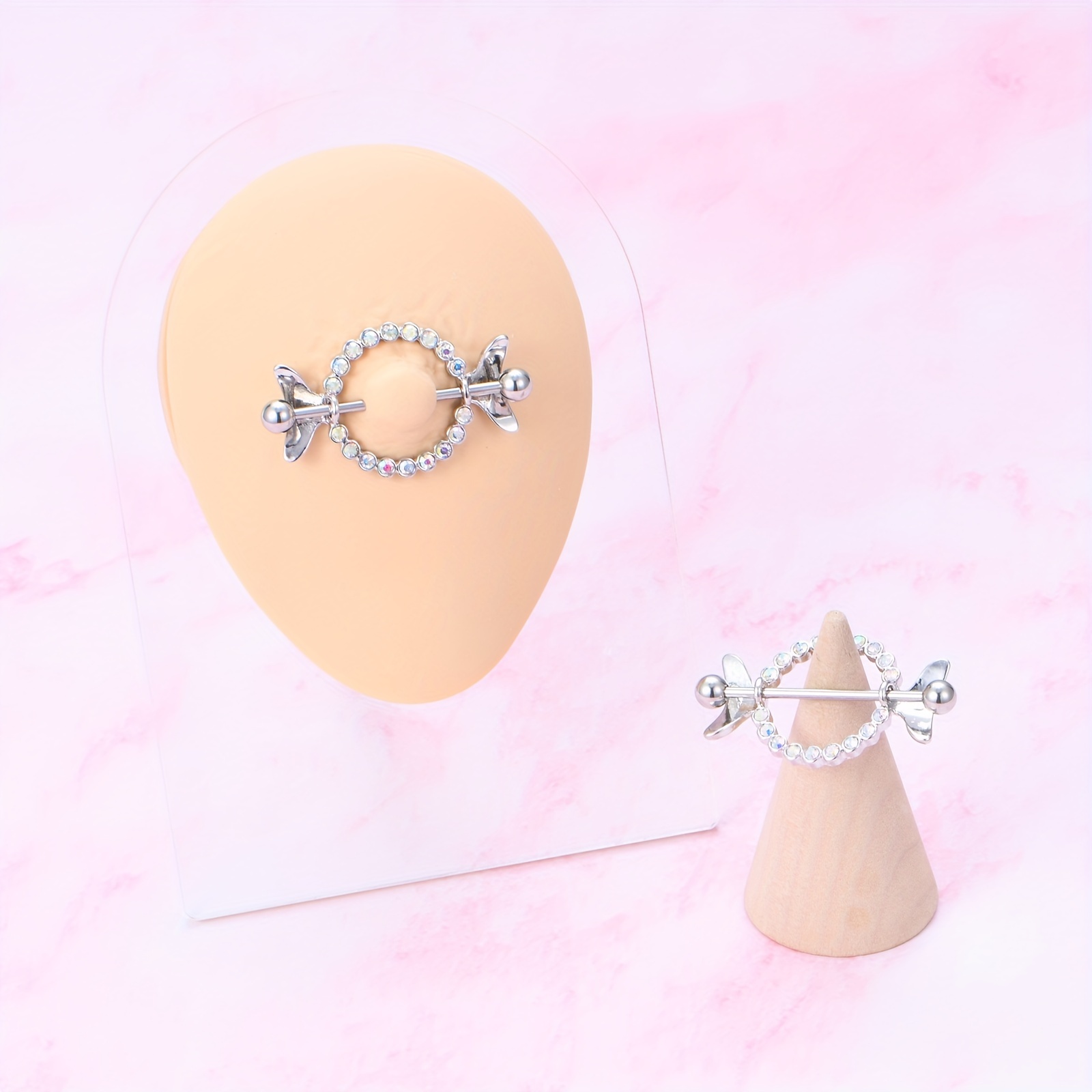 1Pair Trendy Nipple Piercings  - Body Jewelry Nipple Chain のレビューと価格