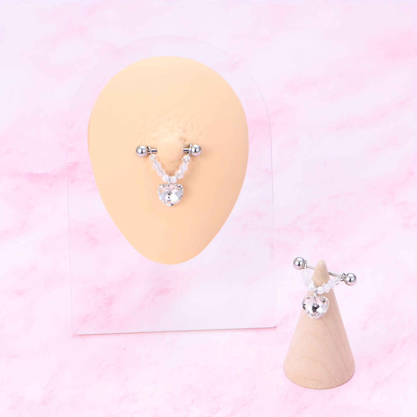 1Pair Trendy Nipple Piercings  - Body Jewelry Nipple Chain のレビューと価格