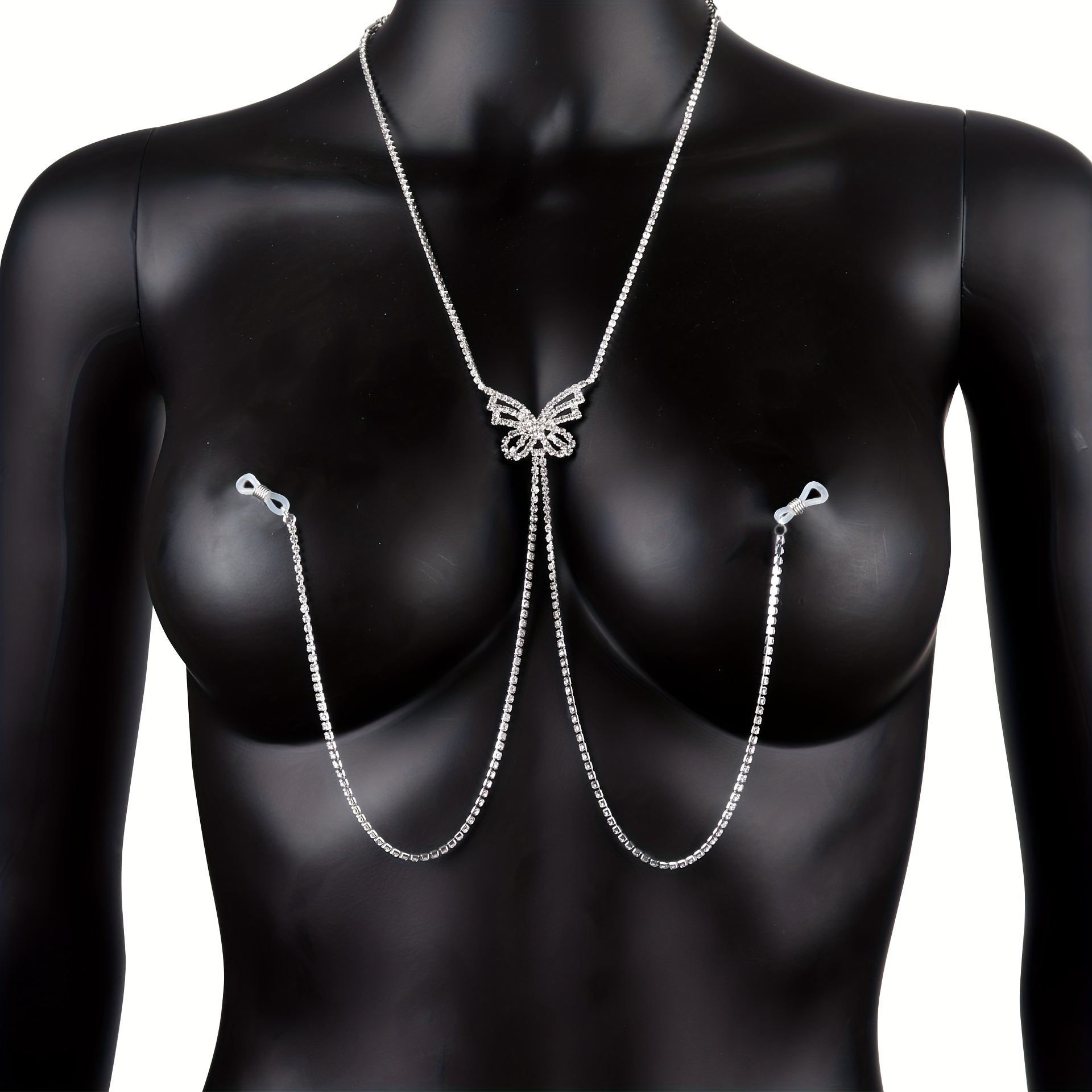 1 pc Tassel Butterfly Nipple C - Body Jewelry Nipple Chain のレビューと価格