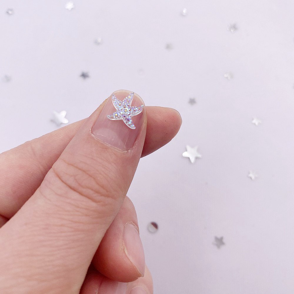 10mm Mini Shiny Star Nail Art  - Star Flat Back のレビューと価格