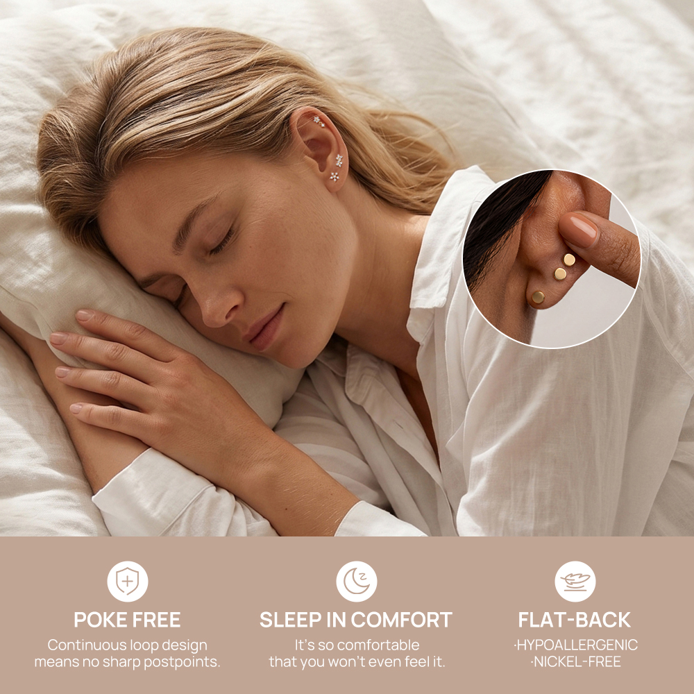 DIeSchein 14K Solid Gold Star  - Star Flat Back のレビューと価格