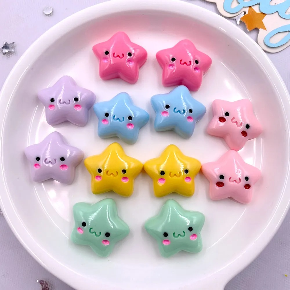 TX105 20PCS Mix Resin Kawaii M - Star Flat Back のレビューと価格