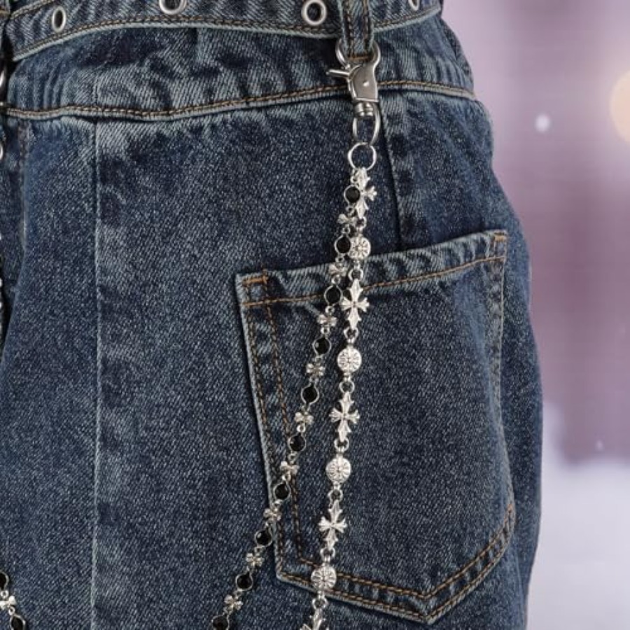 Cross Y2K Vintage Style Trouse - Body Jewelry For Men のレビューと価格