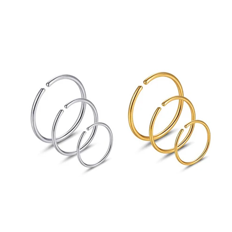 6pcs/lot Hypoallergenic Nose R - Body Jewelry And Piercing のレビューと価格