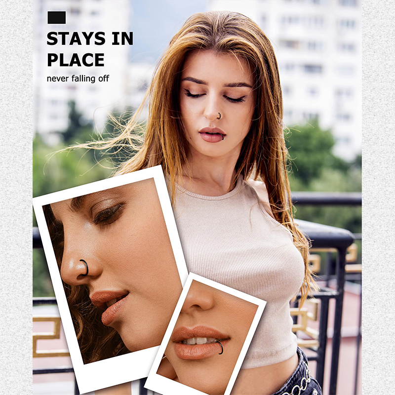 6pcs/lot Hypoallergenic Nose R - Body Jewelry And Piercing のレビューと価格