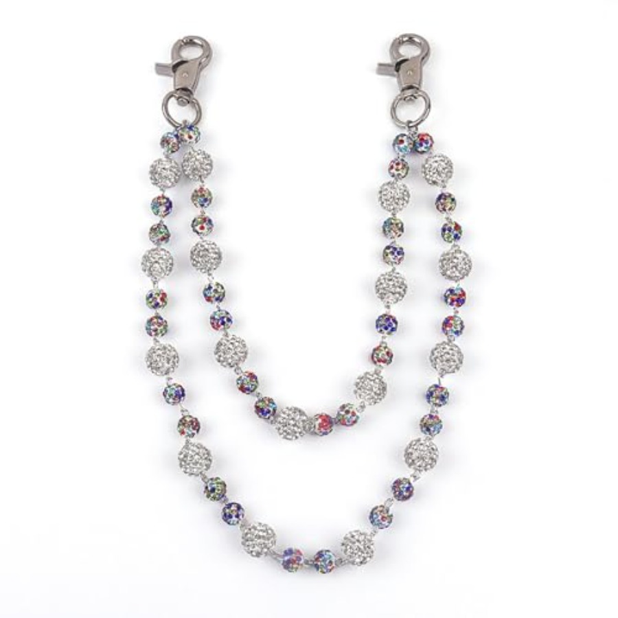Sparkly Ceramic Beads Waist Ch - Body Jewelry For Men のレビューと価格