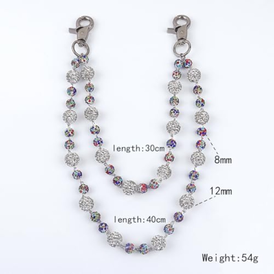 Sparkly Ceramic Beads Waist Ch - Body Jewelry For Men のレビューと価格