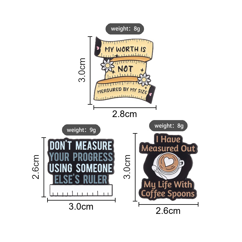 Body Positive Enamel Pins My W - Body Jewelry Measurements のレビューと価格