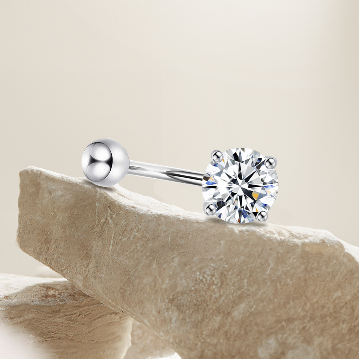 Szjinao 0.3ct To 3ct Moissanit - Body Jewelry On Sale のレビューと価格