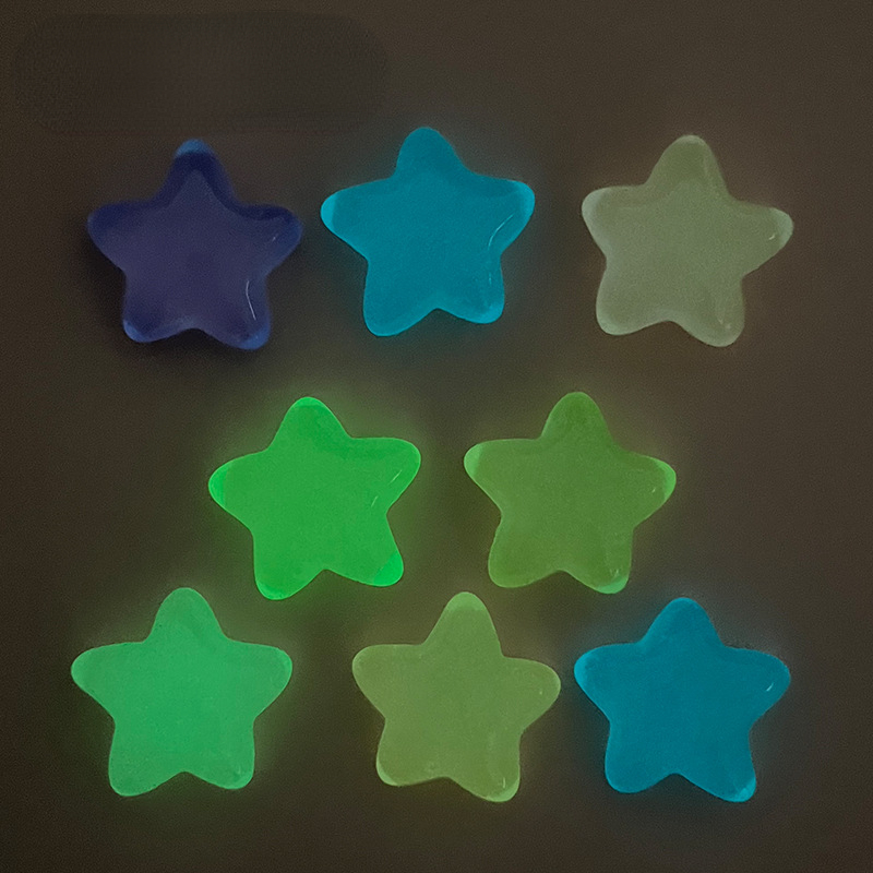 10pcs Fluorescent Five-pointed - Star Flat Back のレビューと価格