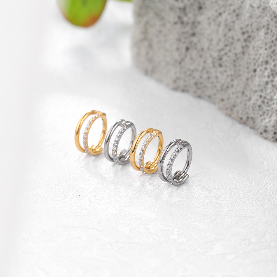 1pc Titanium Cartilage Hoop Ea - Body Jewelry Septum のレビューと価格