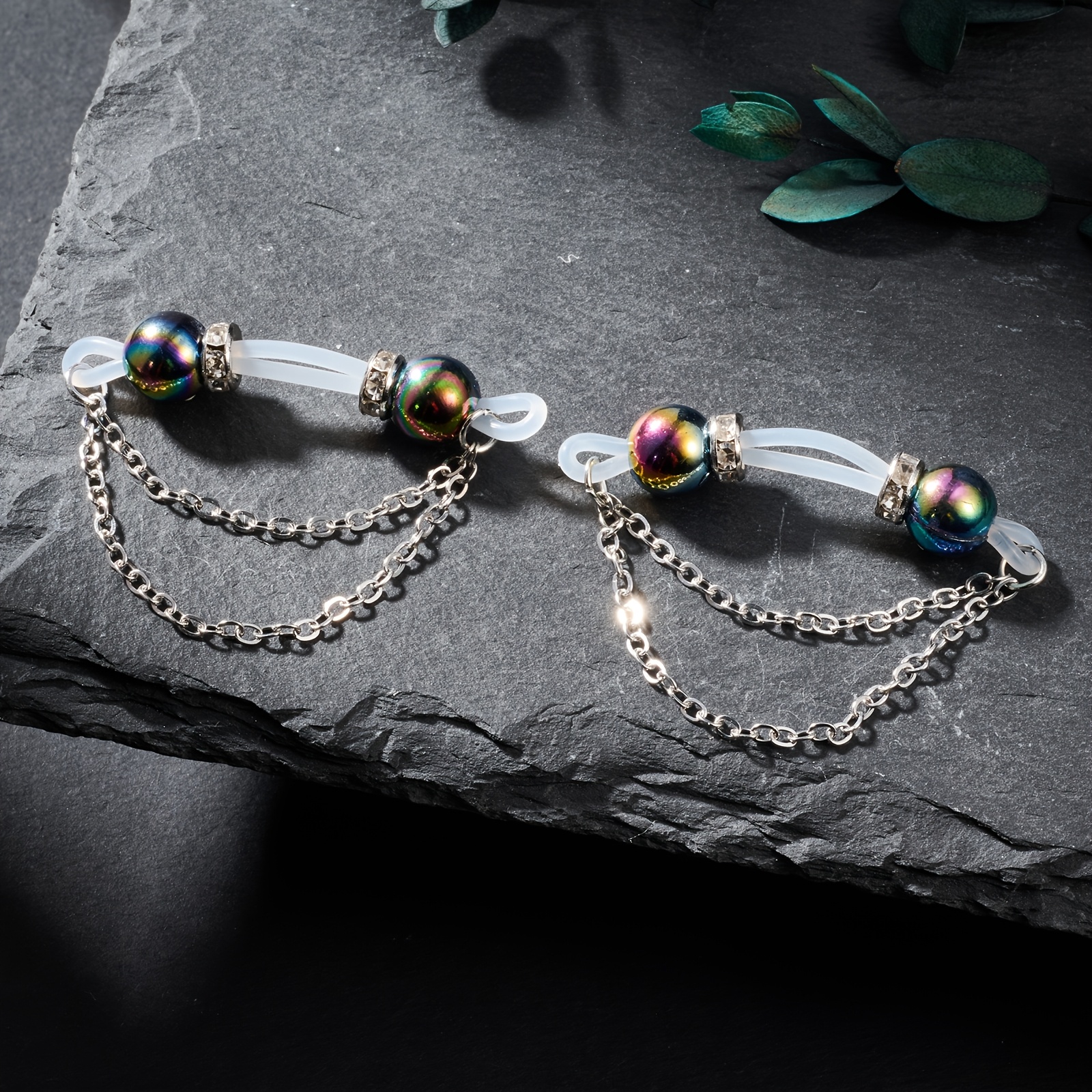 2 Exquisite Sparkling And Colo - Body Jewelry Nipple Chain のレビューと価格