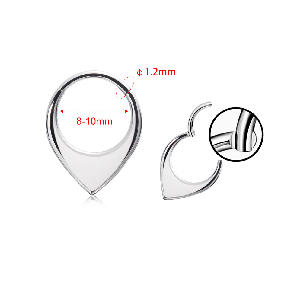 1pcs G23 Titanium ASTM F136 Wa - Body Jewelry Septum のレビューと価格