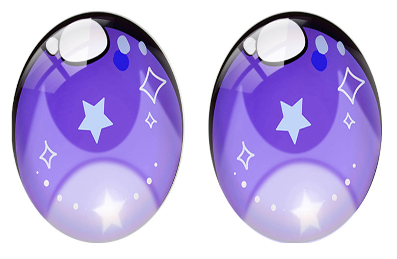 5pairs/lot Oval Cute Cartoon D - Star Flat Back のレビューと価格