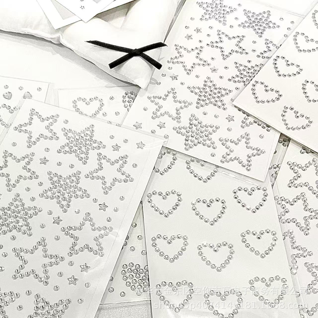 Silver Star Heart Rhinestone S - Star Flat Back のレビューと価格