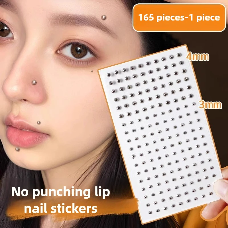 165pcs Non Piercing Lip Nails  - Body Jewelry And Piercing のレビューと価格