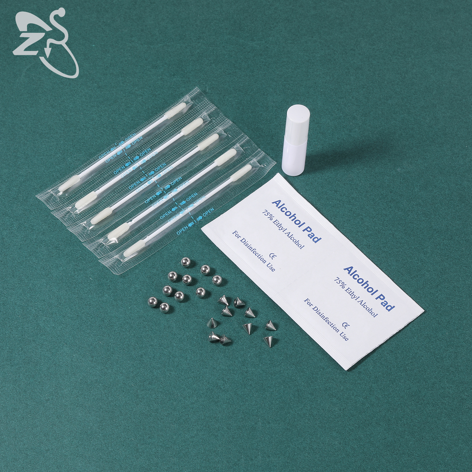 ZS 1 Set Fake Eyebrow Ring Men - Body Jewelry And Piercing のレビューと価格