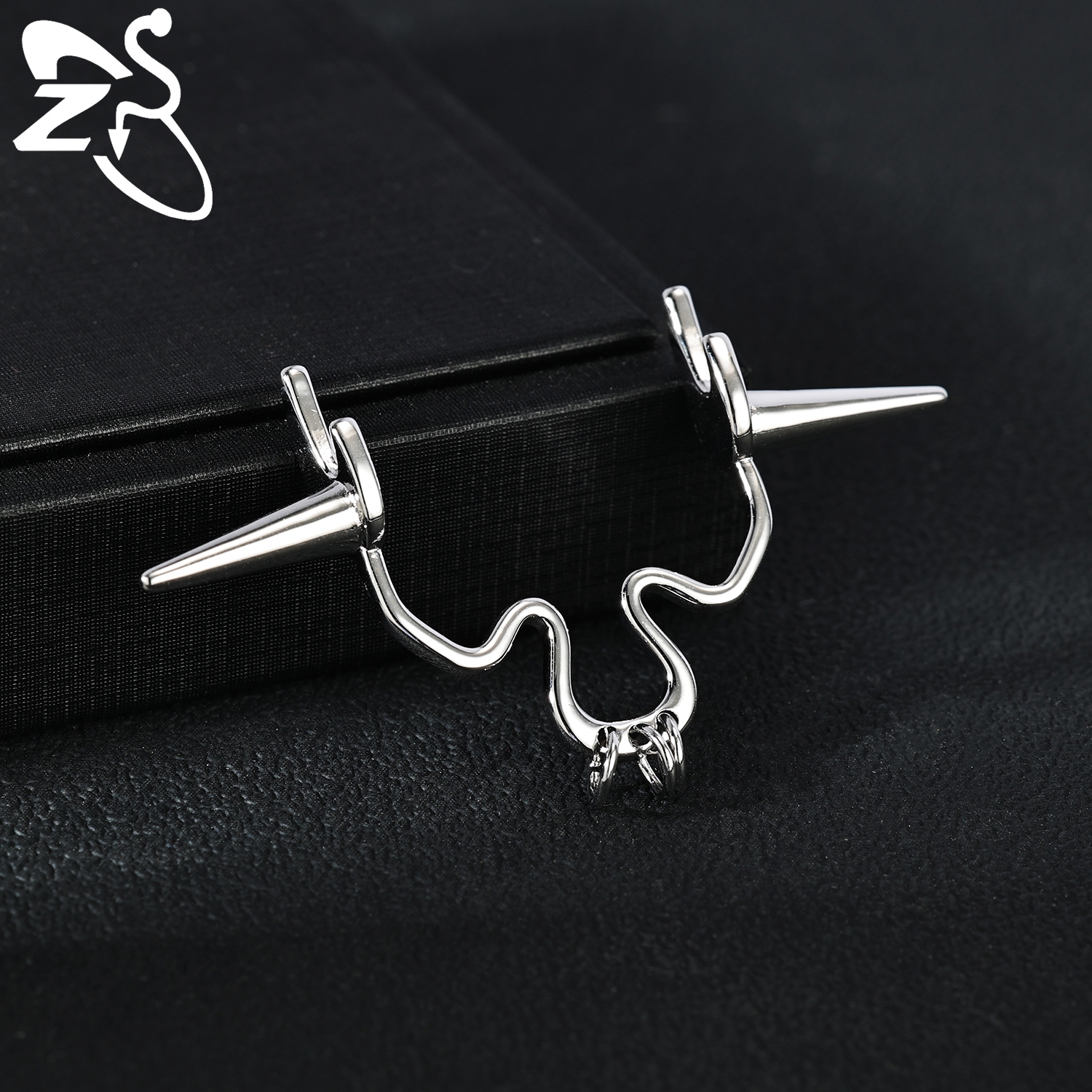 ZS 1 Piece Punk Stlye Fake Sep - Body Jewelry Septum のレビューと価格