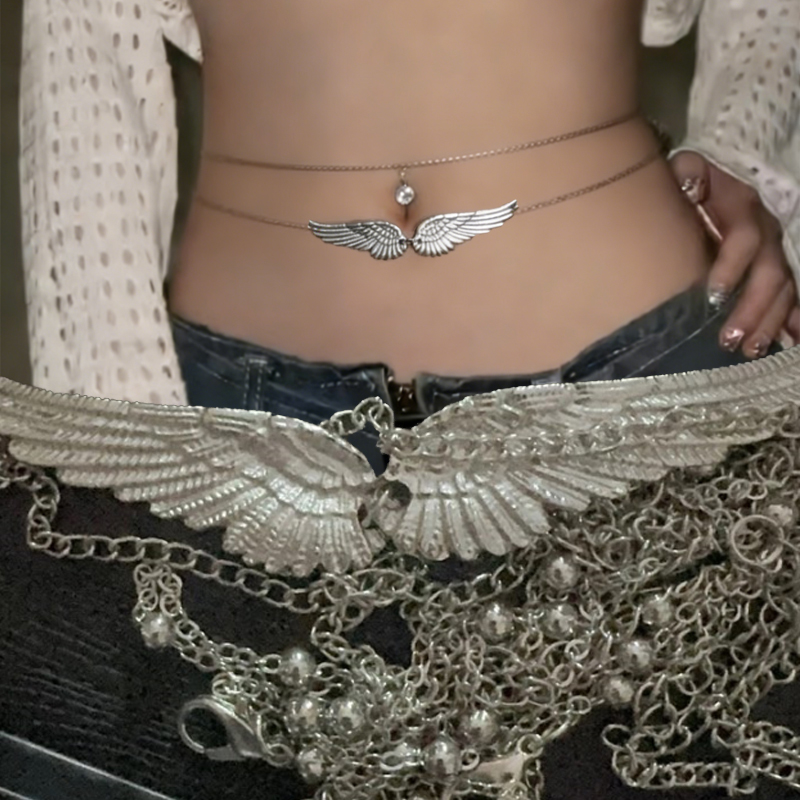 Double Layer Wings Angel Waist - Body Jewelry Helix のレビューと価格