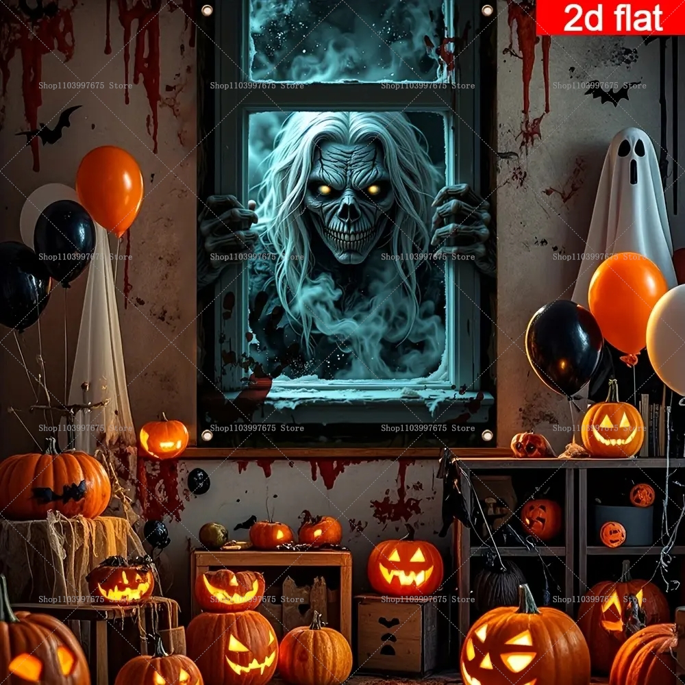 2D Flat Banner Halloween Windo - Star Flat Back のレビューと価格