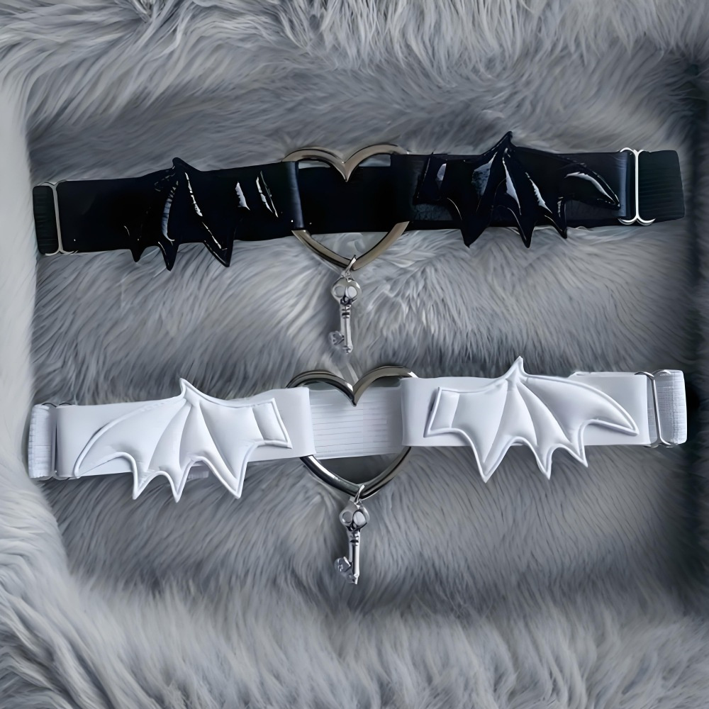 Gothic Harajuku Black Heart Wi - Body Jewelry Leg Chain のレビューと価格