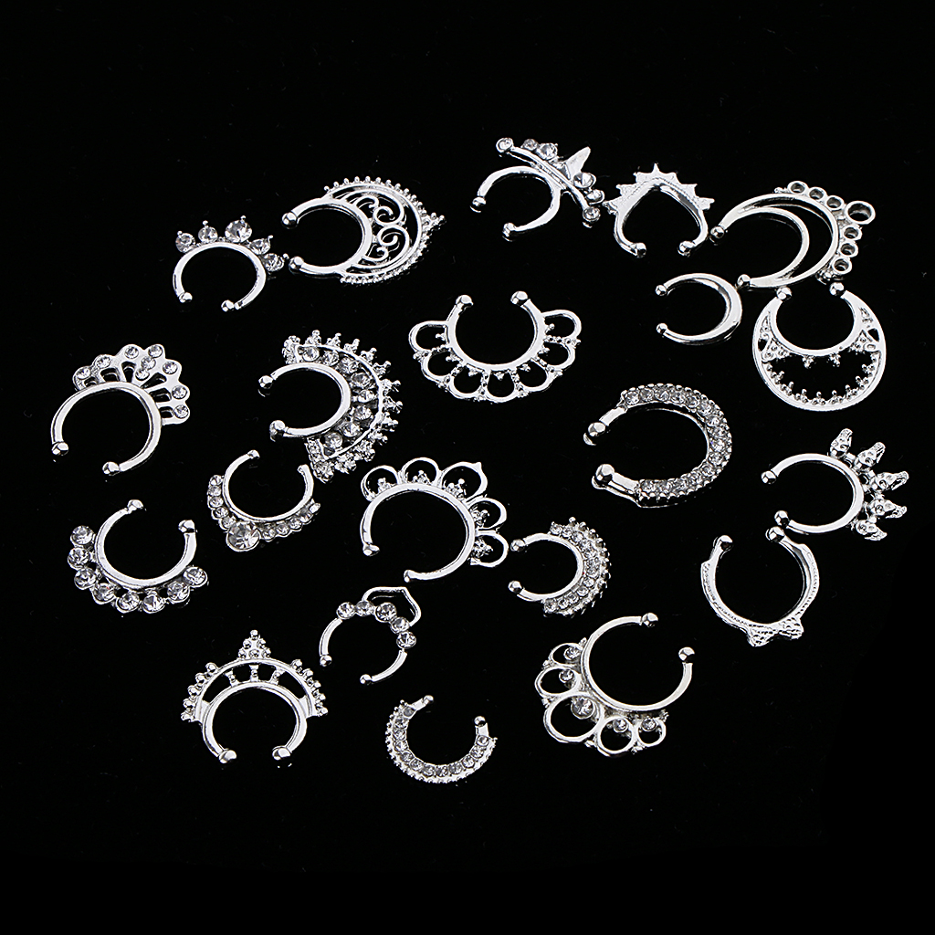 Hot Sale 21/3PCS Nose Fake Sep - Body Jewelry On Sale のレビューと価格