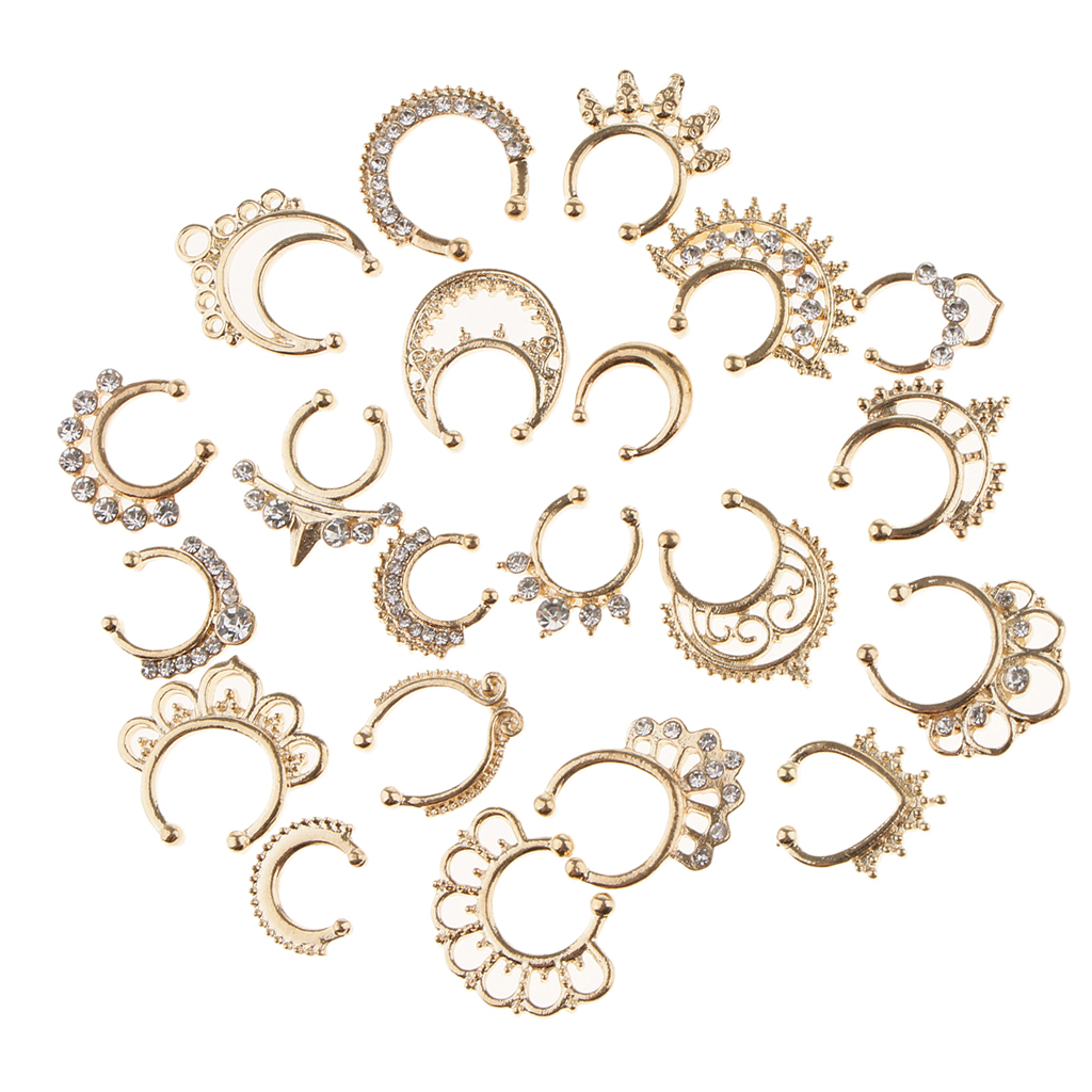 Hot Sale 21/3PCS Nose Fake Sep - Body Jewelry On Sale のレビューと価格