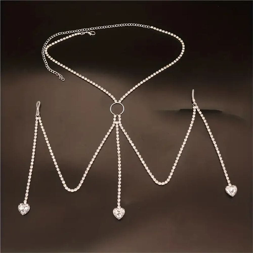 Sexy Fashion M Shape Body Chai - Body Jewelry Nipple Chain のレビューと価格