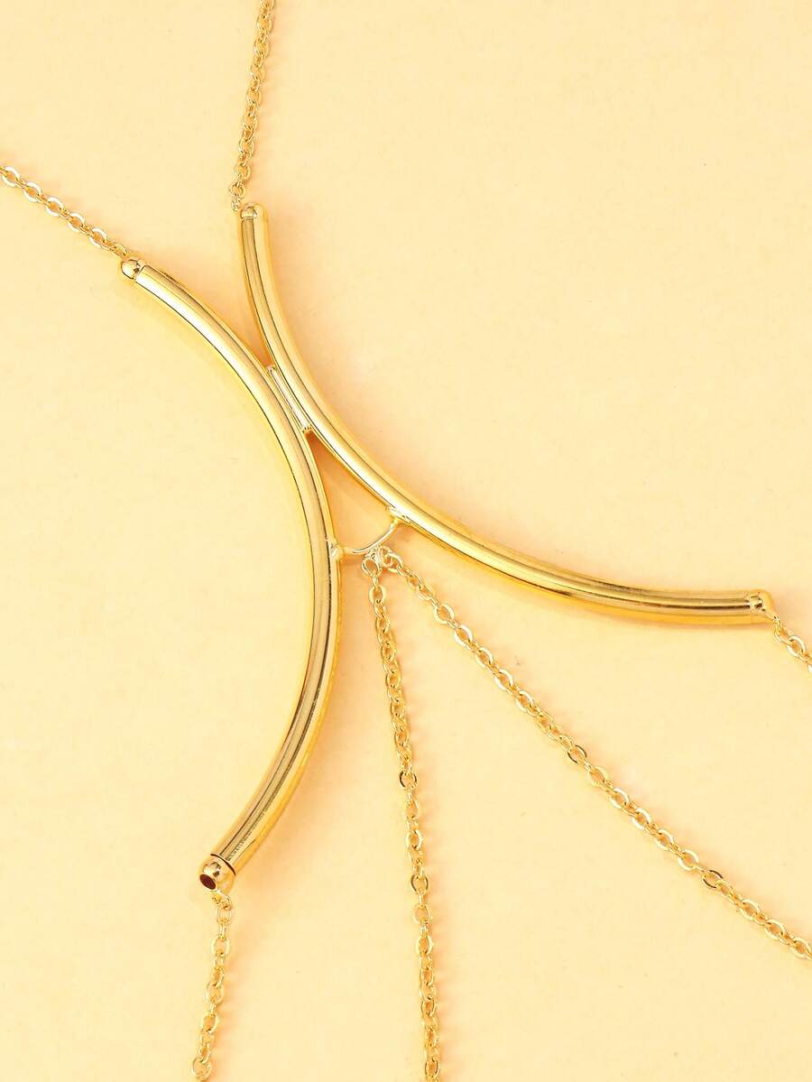 Luxury Gold Body Chain For Wom - Body Jewelry Nipple Chain のレビューと価格